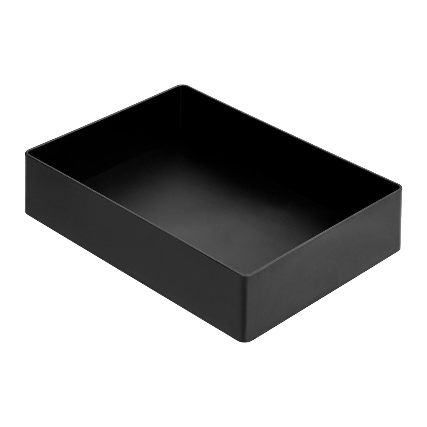 Amazonベーシック アクセサリートレイ 収納用 プラスチックオーガナイザー 長方形 ブラック