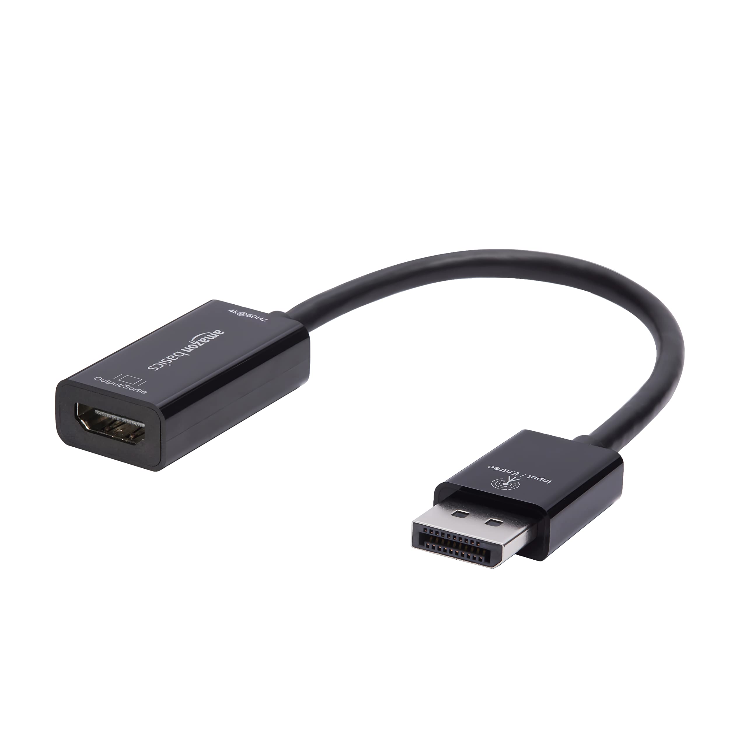 Amazonベーシック HDMI 変換アダプター DisplayPortからHDMI 4k@60Hz ブラック